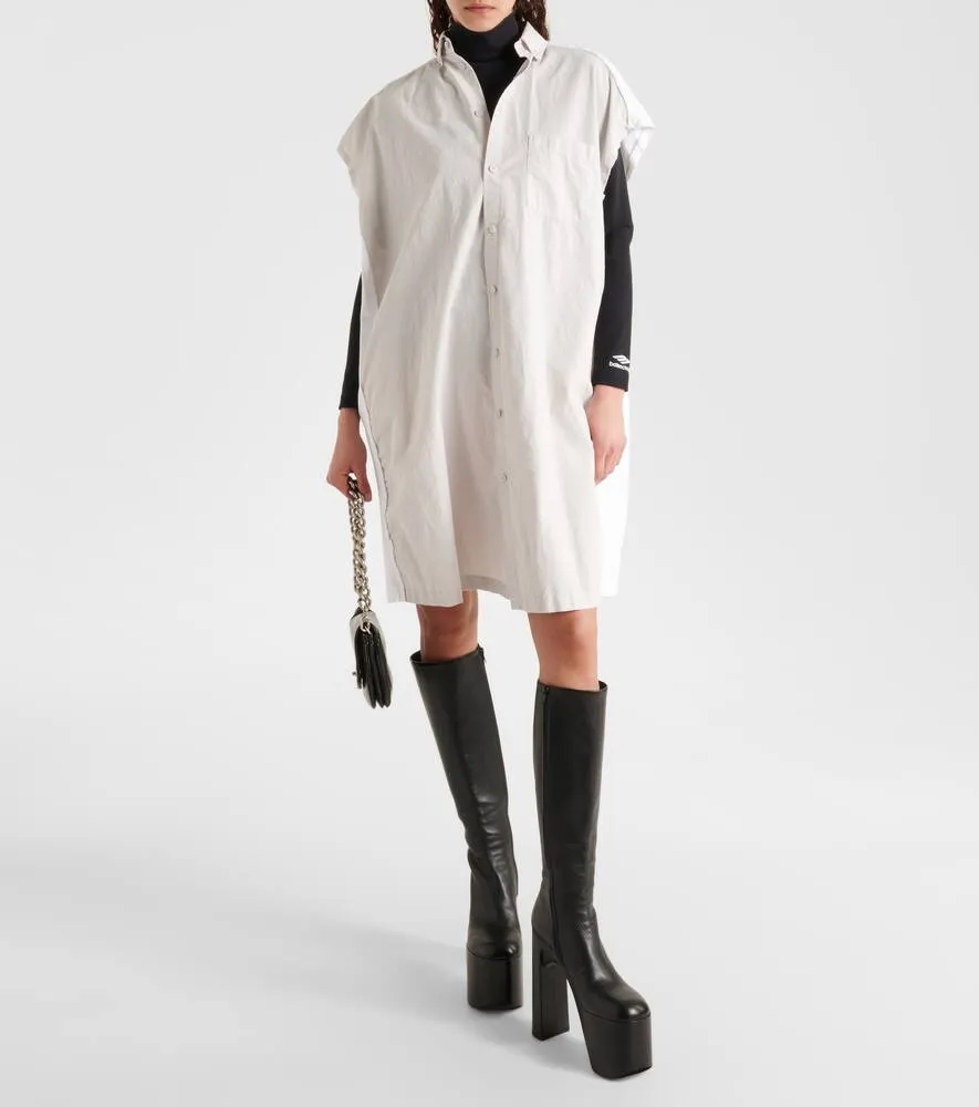 Balenciaga Oversized cotton shirt dress