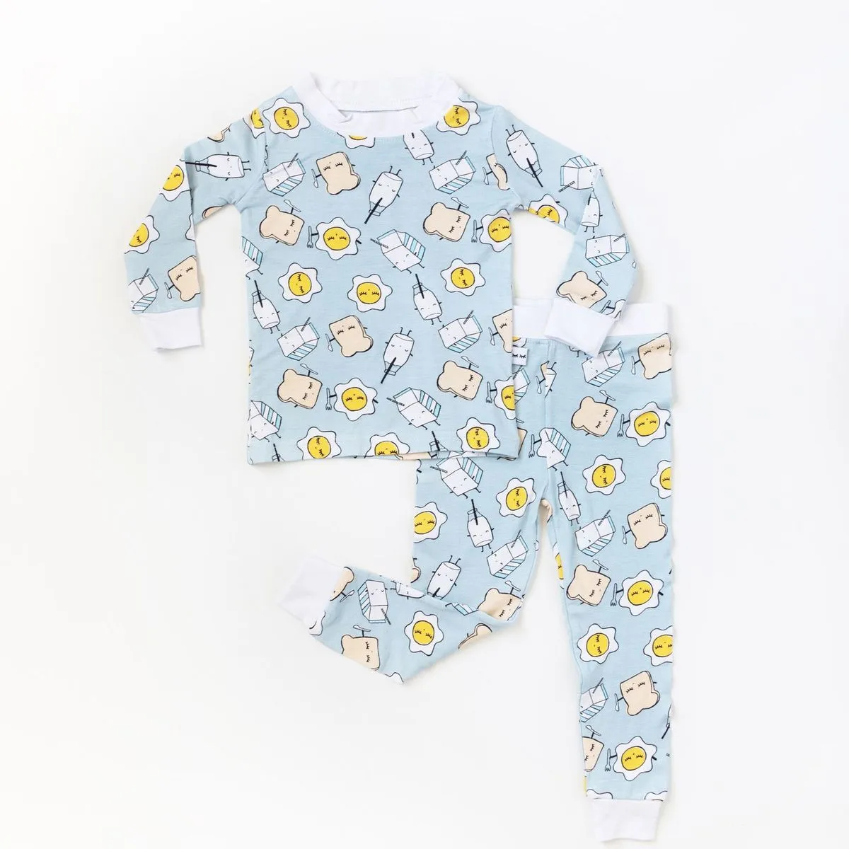 Little Sleepies Pajama Set - Blue Breakfast Buddies