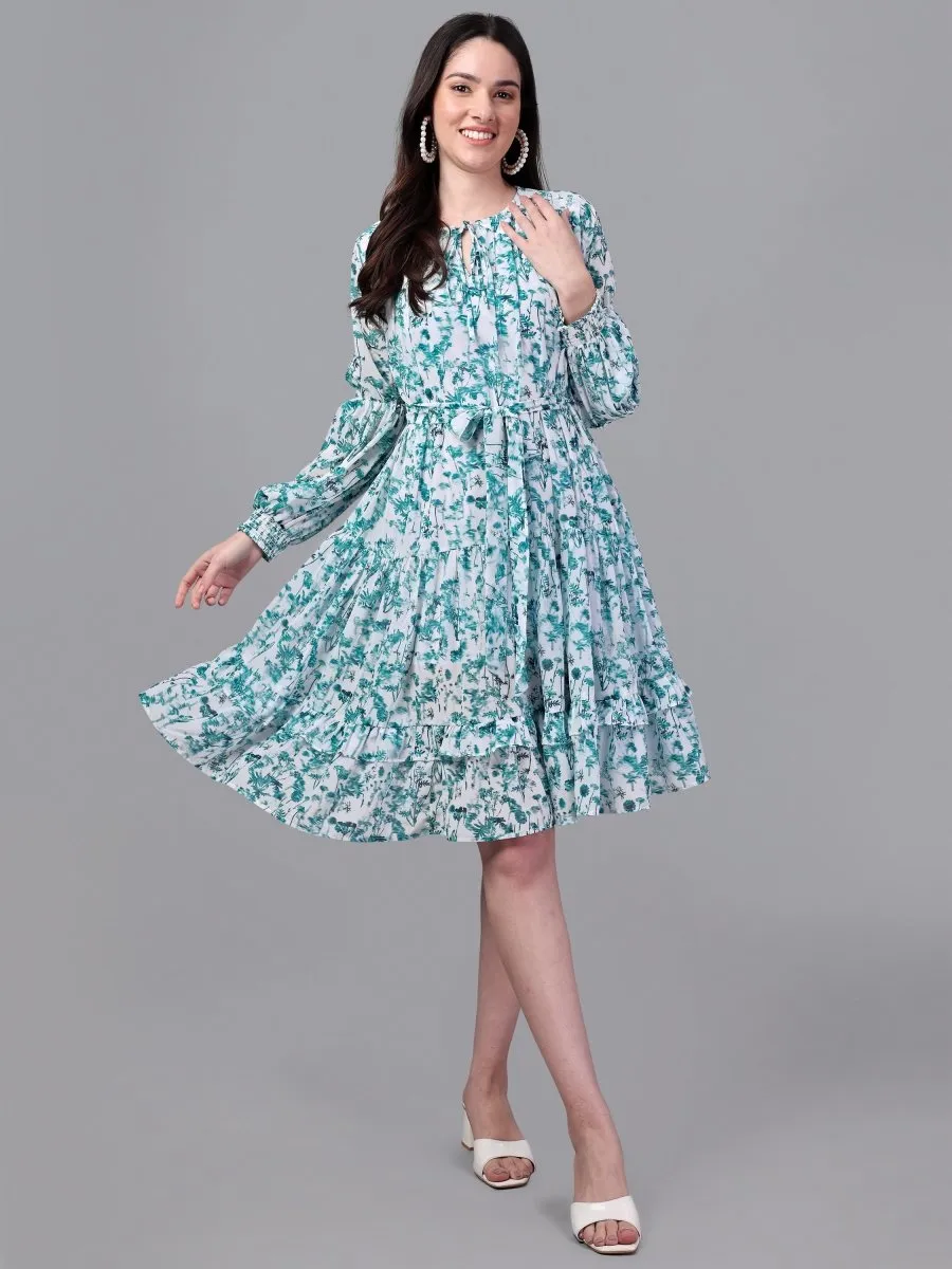 Masakali.co dresses for Women western wear White and Sea Green