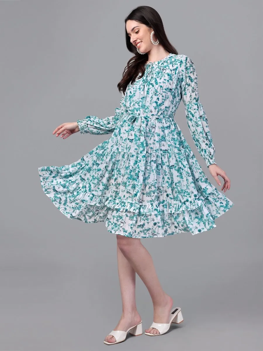 Masakali.co dresses for Women western wear White and Sea Green