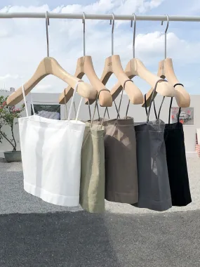 Wjczt tanke top Sexy women built in bra off shoulder sleeveless omighty camisole solid color crop tops sports spaghetti strap